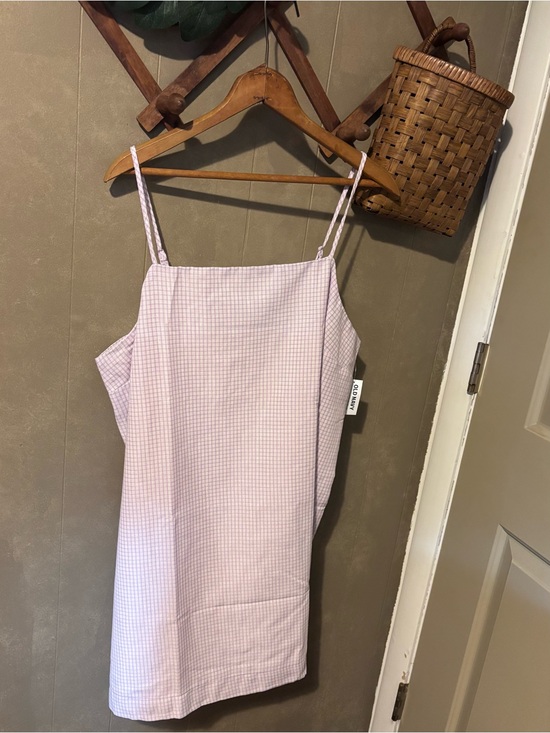 Old Navy Dresses & Skirts - Old Navy Lilac Gingham Spaghetti Strap Mini Dress NWT